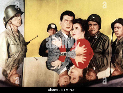 Invasion Vom Mars Invasoren vom Mars Arthur Franz, Helen Carter Der Astronom Dr. Stewart Kelston (Arthur Franz) Und sterben Stockfoto