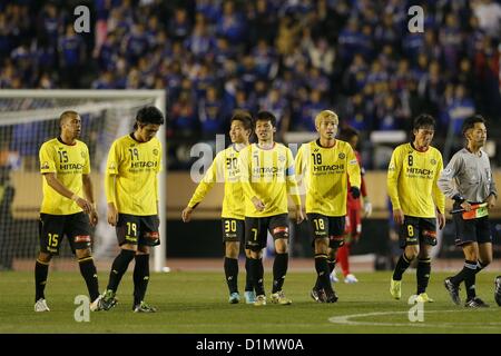 Kashiwa Reysol Teamgruppe, 29. Dezember 2012 - Fußball / Fußball: der 92. Kaiser Cup, Halbfinale Vorrundenspiel zwischen Yokohama F Marinos 0-1 Kashiwa Reysol im National Stadium in Tokio, Japan. (Foto: AFLO SPORT) [1156] Stockfoto