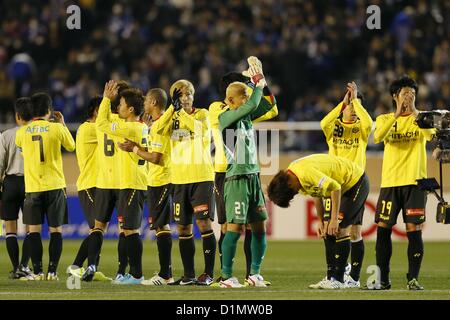 Kashiwa Reysol Teamgruppe, 29. Dezember 2012 - Fußball / Fußball: der 92. Kaiser Cup, Halbfinale Vorrundenspiel zwischen Yokohama F Marinos 0-1 Kashiwa Reysol im National Stadium in Tokio, Japan. (Foto: AFLO SPORT) [1156] Stockfoto