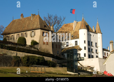 Schweizer Architektur Stockfoto