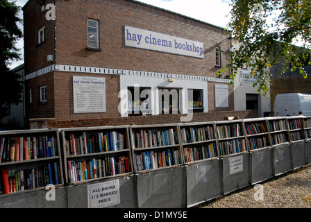 Heu-Kino Buchhandlung über dreißig Bücher Shops in Hay-on-Wye Welsh auf der England - Wales Grenze, UK Stockfoto