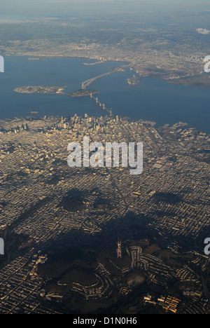 San Francisco Downtown Antenne, Kalifornien USA Stockfoto