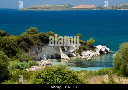 Kalamia Beach, Lassi Argostoli, Kefalonia, Ionische Inseln, Griechenland. Stockfoto