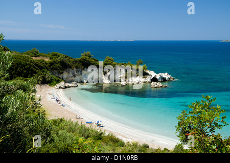 Kalamia Beach, Lassi Argostoli, Kefalonia, Ionische Inseln, Griechenland. Stockfoto