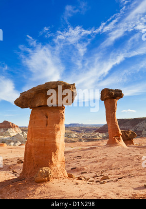 Fliegenpilz Paria Rimrocks in der Nähe von Kanab Grand Staircase-Escalante National Monument Utah Vereinigte Staaten von Amerika USA US Stockfoto