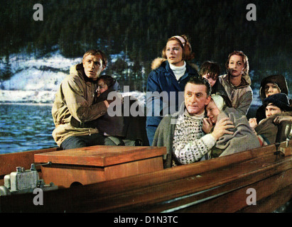 Kennwort "Schweres Wasser" Helden Telemark, Richard Harris,?, Ulla Jacobson, Kirk Douglas *** lokalen Caption *** 1965-- Stockfoto