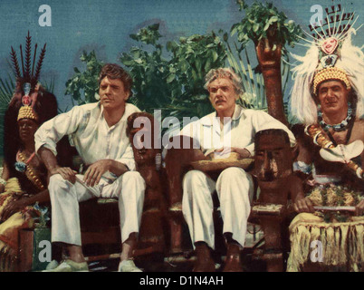 Weisser Nationalsozialist über Tonga His Majesty O' Keefe Burt Lancaster, Andre Morell O'Keefe (Burt Lancaster) Wird von den Stockfoto