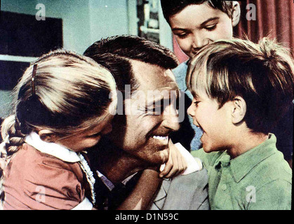 Hausboot Houseboat Mimi Gibson, Cary Grant, Paul Petersen, Charles Herbert Der Witwer Tom Winston (Cary Grant) Zieht mit Stockfoto