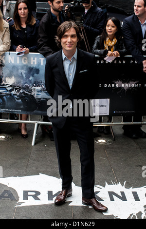 Cillian Murphy, kümmert sich die Europa-Premiere von "The Dark Knight Rises" Leicester Square, London, UK, 18.07.2012. Stockfoto