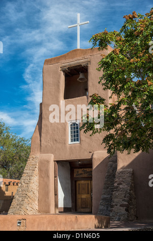 Älteste Kirche in den Vereinigten Staaten, San Miguel Church, Santa Fe, NM Stockfoto