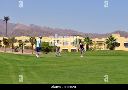 Golfplatz, Taba Heights Holiday Resort-Komplex am Sinai in Ägypten. Stockfoto