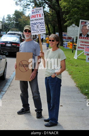 Anti-Fracking Protest, USA Stockfoto