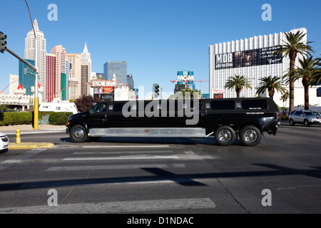 Mammut f650 stretch-Limousine am Las Vegas Boulevard Nevada USA Stockfoto