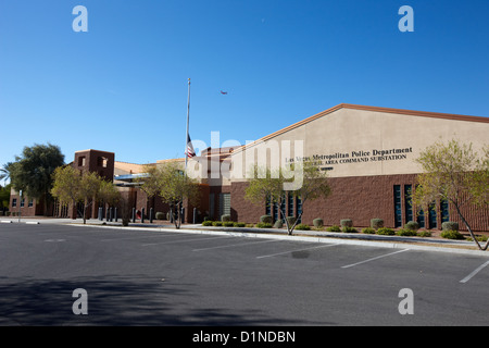 Las Vegas Metopolitan Polizei-Abteilung südlich-zentralen Bereich Befehl Umspannwerk Nevada USA Stockfoto