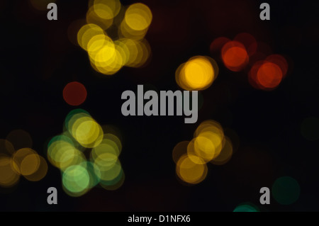 Abstrakte Weihnachten Hintergrund aus Fokus Lichtspots bilden einen weichen Hintergrund unscharf gestellt Stockfoto