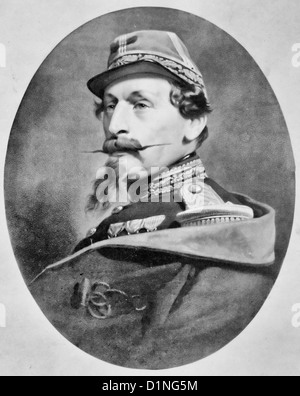 Napoleon III., Kopf und Schultern Porträt, nach links, ca. 1865 Stockfoto