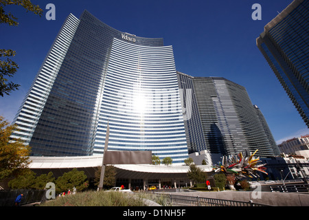 Vdara Condo-Hotel und Spa und kosmopolitische Hotel und Casino Las Vegas Nevada, USA Stockfoto