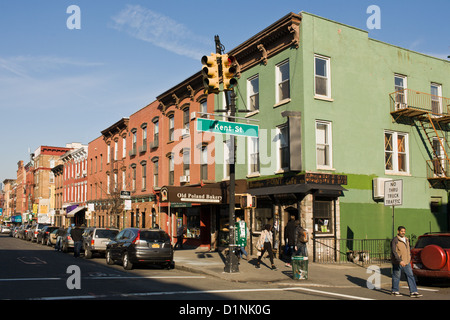 Polnische Nachbarschaft des Greenpoint, Brooklyn, New York Stockfoto