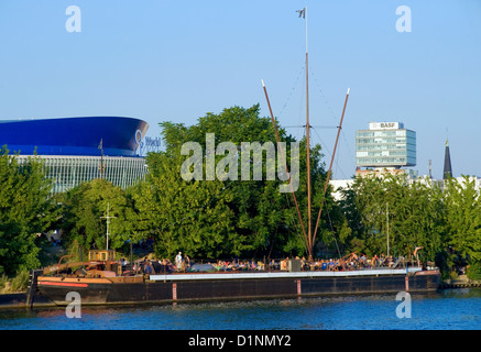 Berlin, Deutschland, Mediaspree Gelände Stockfoto