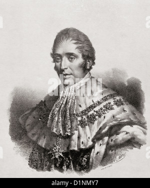 Karl X., 1757 –1836, genannt "die Geliebte" oder le Bien-Aimé. König von Frankreich und Navarra. Stockfoto