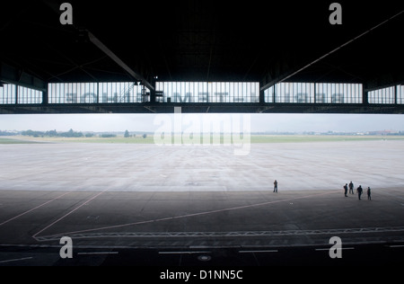 Berlin, Deutschland, ein Blick auf den Flugplatz des stillgelegten Flughafens Tempelhof Stockfoto