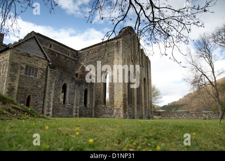 Die Ruinen von Valle Crucis Abbey gegründet im 13. Jahrhundert in Llangollen Wales Stockfoto