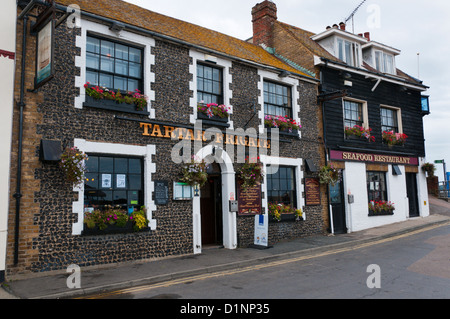 Das Tartar Fregatte Pub und Meeresfrüchte Restaurant in Broadstairs, Kent. Stockfoto