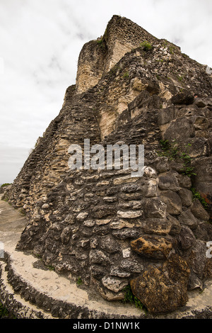 Blick von der Spitze des Xunantunich, im westlichen Belize Stockfoto