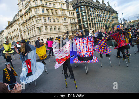 London, UK, 1. Januar 2013. Die 2013 London New Year es Day Parade. Stockfoto