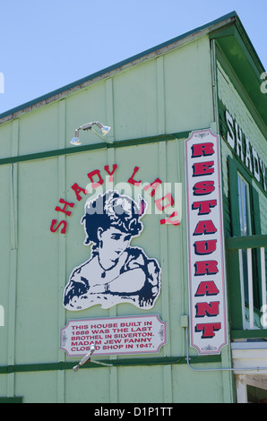 Historische Silverton Colorado verknüpft nach Durango Durango und Silverton Narrow Gauge Railroad in den Rocky mountains Stockfoto