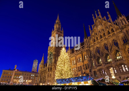 München Weihnachtsmarkt - Weihnachtsmarkt München 01 Stockfoto