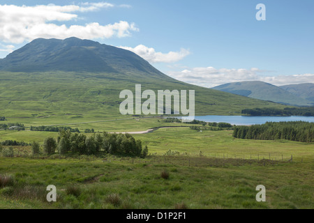 Loch Tulla, schwarzer Berg, Argyll, Schottland, UK Stockfoto