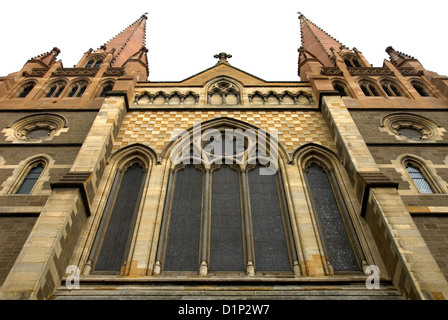 Die Fassade der St. Pauls Cathedral, Melbourne, Victoria, Australien Stockfoto