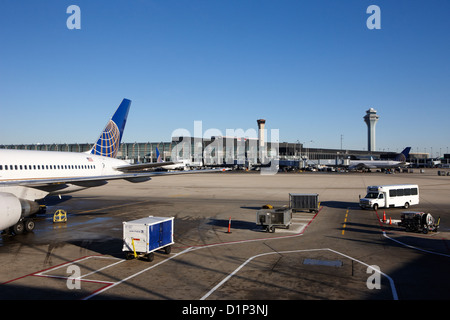 United Airlines terminal O' Hare International Airport Chicago Illinois USA Stockfoto