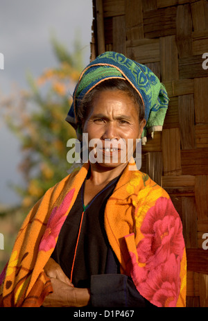 Birmanischen Shan Manority Frau in Kalaw, Birma, Myanmar Stockfoto