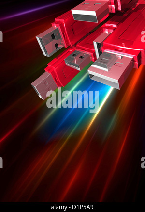 USB-Sticks, artwork Stockfoto