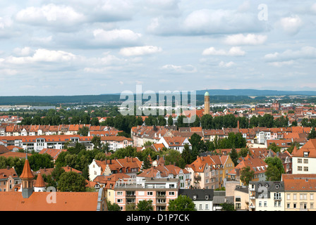 Bamberg, Stadt in Bayern, Deutschland, befindet sich in Oberfranken. VEW vom Michaelsberg. Stockfoto