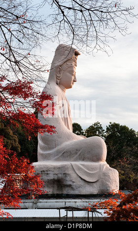 Eine 24m Statue des Bodhisattva Avalokitesvara in Ryozen Kannon, Kyoto, Japan, ein Denkmal für die Japaner, die im Pazifik-Krieg im Zweiten Weltkrieg starben Stockfoto