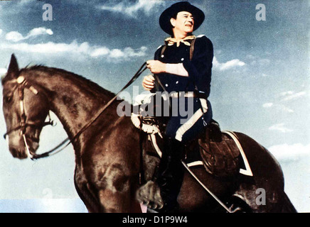 Der Letzte Befehl Pferd Soldaten, der John Wayne Oberst Marlowe (John Wayne) *** lokalen Caption *** 1959-- Stockfoto