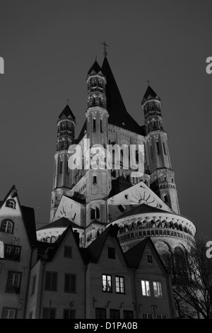 St. Martins Kirche, zwischen Bereich der Kölner Innenstadt, Nordrhein-Westfalen, Deutschland, Europa Stockfoto