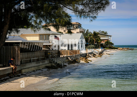 Seegrundstück auf der exklusiven Anna Maria Island Florida Stockfoto