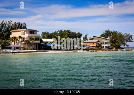 Seegrundstück auf der exklusiven Anna Maria Island Florida Stockfoto