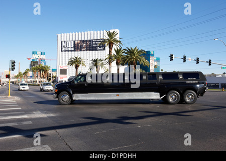 Mammut f650 stretch-Limousine am Las Vegas Boulevard Nevada USA Stockfoto