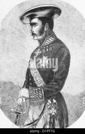 Tomás Zumalacárregui, 1788-1835. Spanischer Militär. Antike Darstellung, 1856. Stockfoto