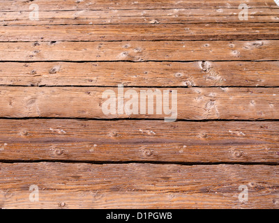 Alten Beplankung auf Fishermans Wharf in San Francisco Kalifornien, USA Stockfoto