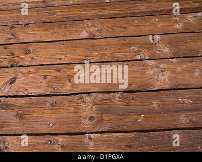 Alten Beplankung auf Fishermans Wharf in San Francisco Kalifornien, USA Stockfoto