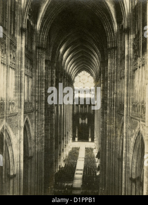 Ca. 1910er Jahre Fotografie, Cavaillé-Coll-Orgel in der Kirche St. Ouen in Rouen, Frankreich. Stockfoto