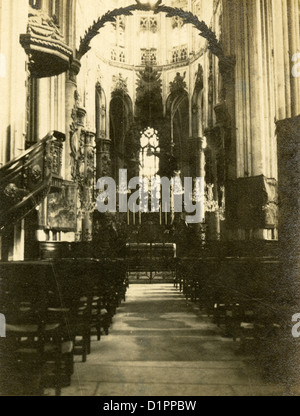 Ca. 1910er Jahre Fotografie, Église Saint-Vincent de Rouen in Rouen, Frankreich. Die Kirche wurde im Jahr 1944 während des zweiten Weltkrieges zerstört. Stockfoto