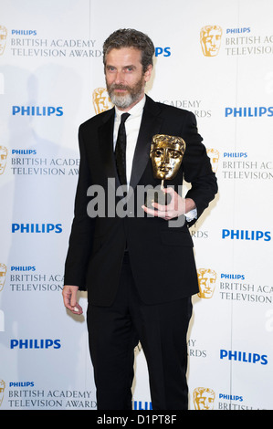 Peter Capaldi nimmt am 6. Juni 2010 an der Zeremonie der Philips British Academy Television Awards im Palladium in London Teil. Bild von Julie Edwards Stockfoto