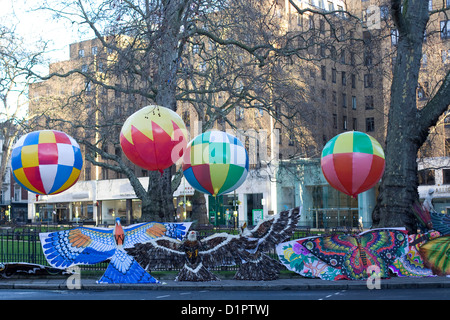 Feier-Hauptstadt der Welt "ist das Thema für Londoner New Year es Day Parade im Jahr 2013 Stockfoto